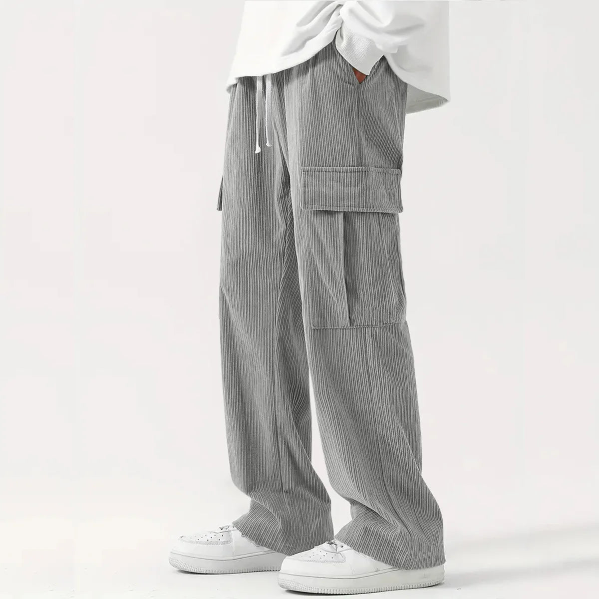 RAVEMONT CORDUROY PANTS - MEN'S RELAXED STRAIGHT-LEG STREETWEAR PANTS
