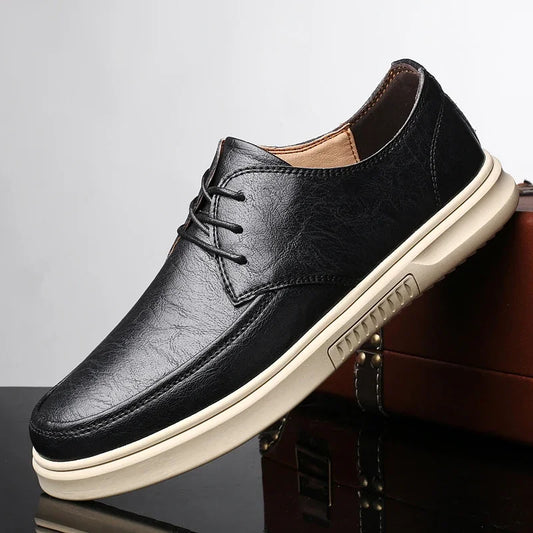 CALVORE CASUAL OXFORDS - MEN’S GENUINE LEATHER SHOES