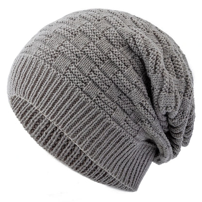 Frostveil Knit Beanie - Plush-Lined Winter Hat