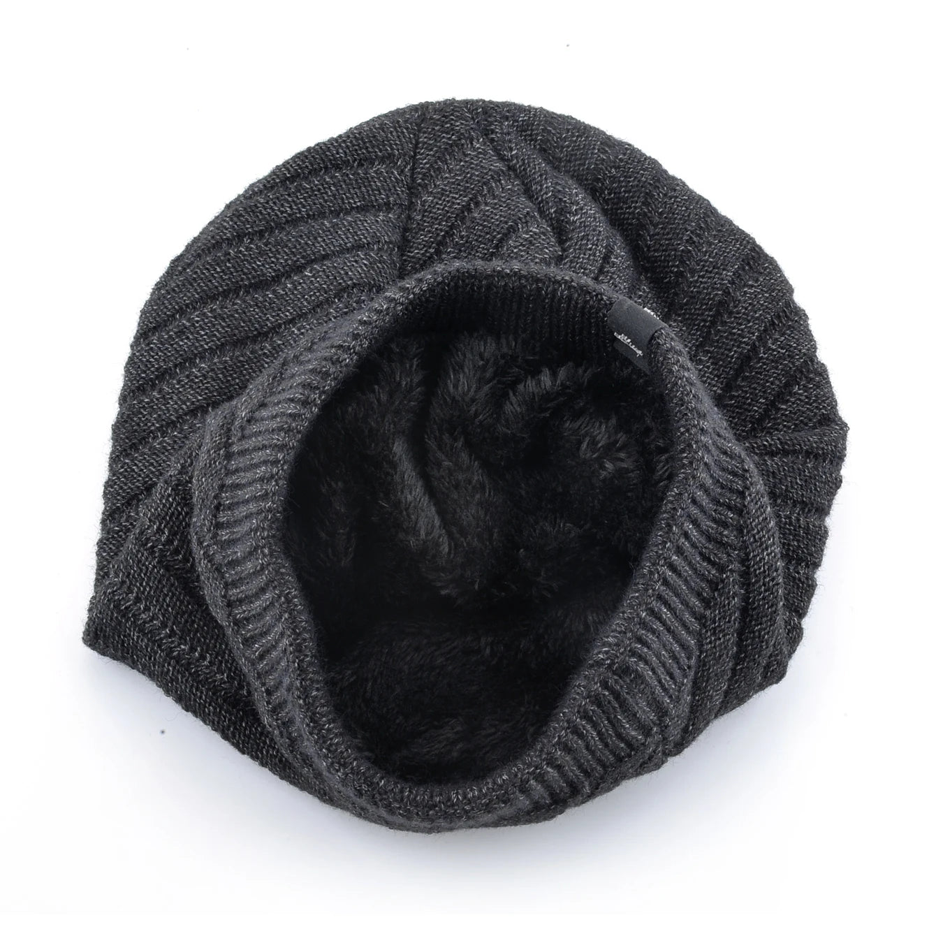 FROSTRIDGE STRIPE BEANIE - DOUBLE-LAYER WINTER HAT