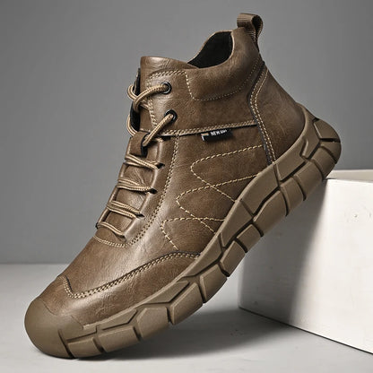 RIDGEMONT BOOTS - MEN’S GENUINE LEATHER RETRO HIKING BOOTS