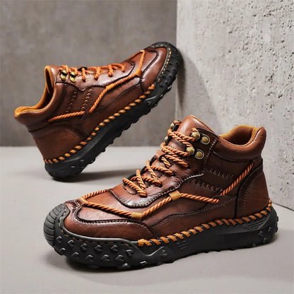 TORVEN BOOTS - MEN’S GENUINE LEATHER HIGH-TOP OUTDOOR BOOTS