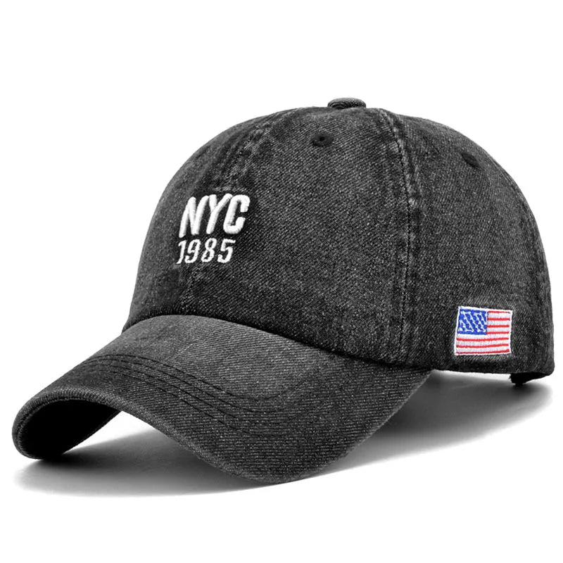 Classic Denim Heritage Hat - Vintage Cotton Baseball Cap