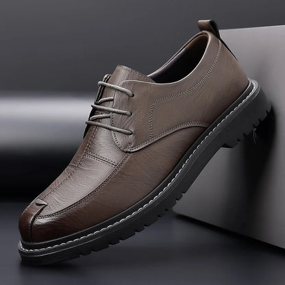 ARVINGTON SHOES - MEN’S GENUINE LEATHER DERBY BUSINESS SHOES
