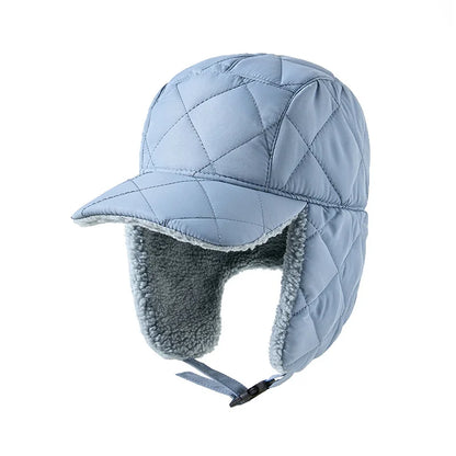 Glaciora Quilted Winter Earflap Bomber Hat