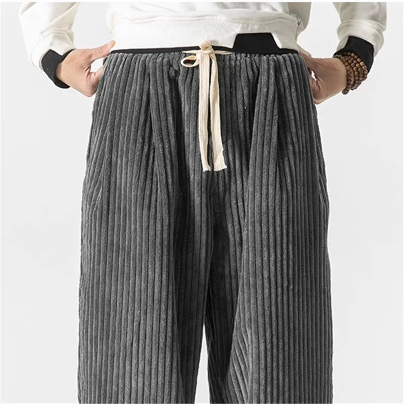 ARVION CORDUROY HAREM PANTS - MEN’S RELAXED STREETWEAR JOGGERS