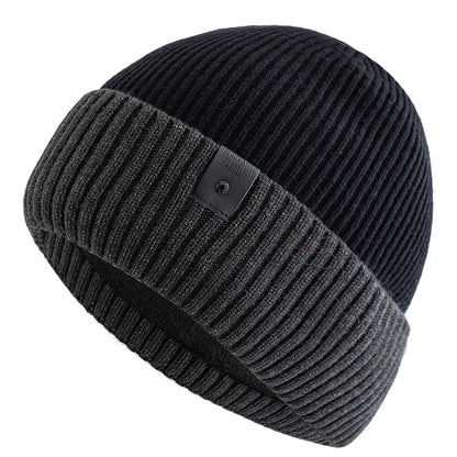 Ridgefold Ribbed Fleece Beanie - Winter Knit Hat