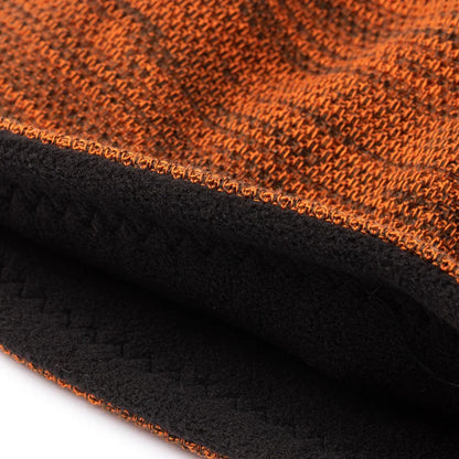 Ironveil Reversible Fleece Beanie - Winter Knit Skull Cap