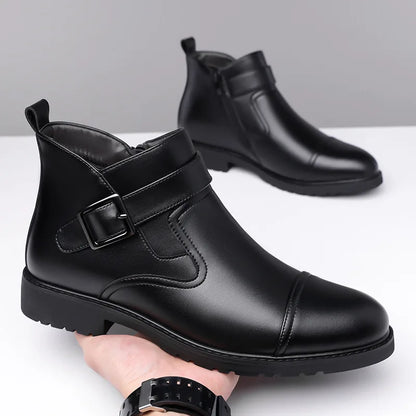 FERRANO BOOTS - MEN’S GENUINE LEATHER BUCKLE BOOTS