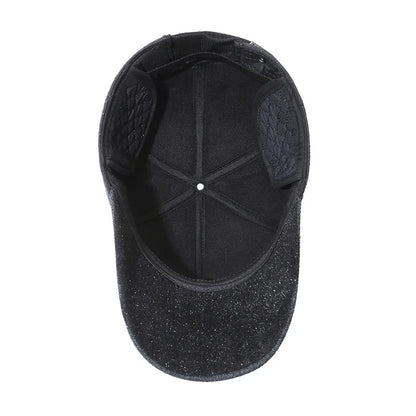 Northwood Quilted Winter Earflap Baseball Cap - Warm Cotton Outdoor Hat