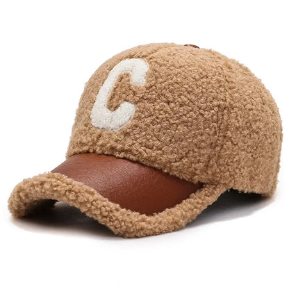 Camden Teddy Fleece Baseball Cap - Winter Warm Cotton Hat