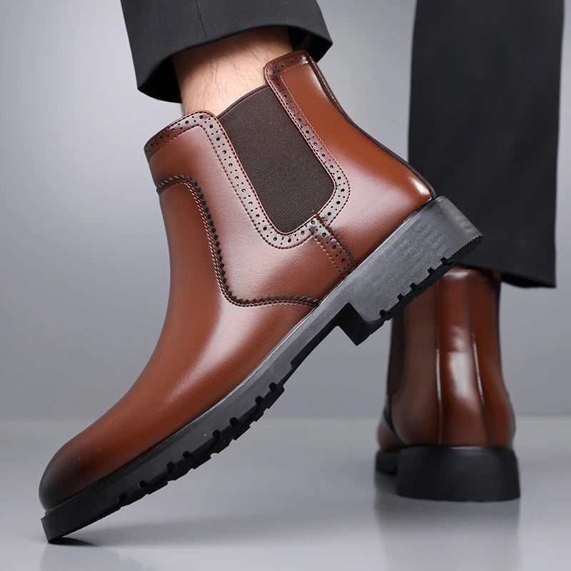 CASTELLO CHELSEA BOOTS - MEN’S CLASSIC LEATHER ANKLE BOOTS