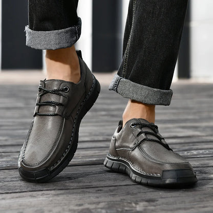 MASERNO GENUINE LEATHER MEN’S CASUAL LOAFERS