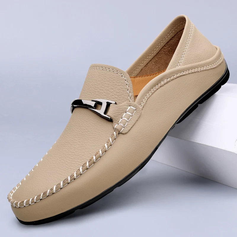 SALVATORE LOAFERS - MEN’S GENUINE LEATHER SLIP-ON SHOES