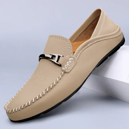SALVATORE LOAFERS - MEN’S GENUINE LEATHER SLIP-ON SHOES