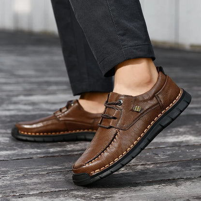 MASERNO GENUINE LEATHER MEN’S CASUAL LOAFERS
