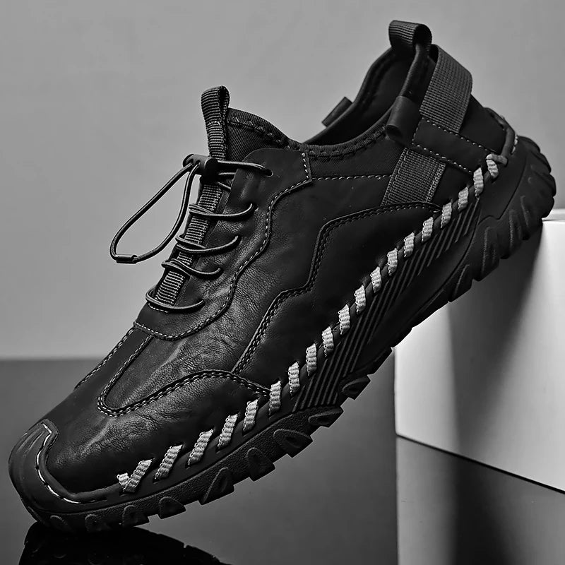 ARVION SHOES - MEN’S GENUINE LEATHER SLIP-ON SHOES