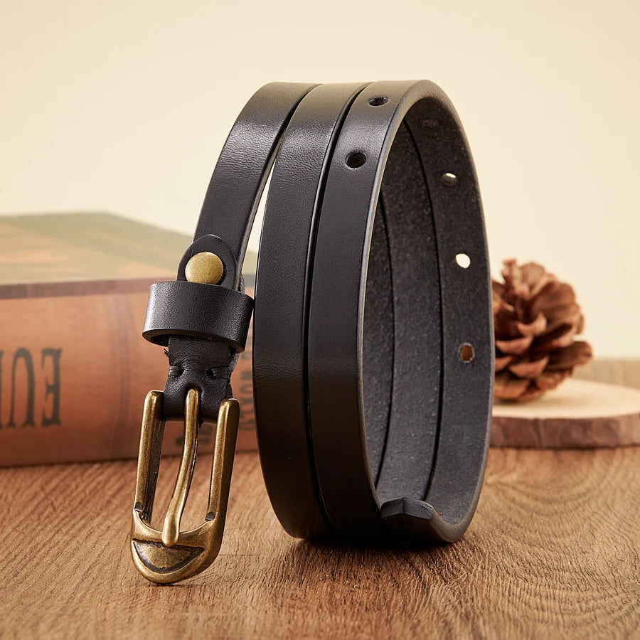MIRELLE SLIM LEATHER BELT