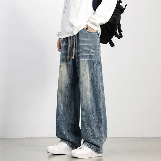 VALMERE RELAXED JEANS - MEN'S WIDE-LEG VINTAGE DENIM PANTS