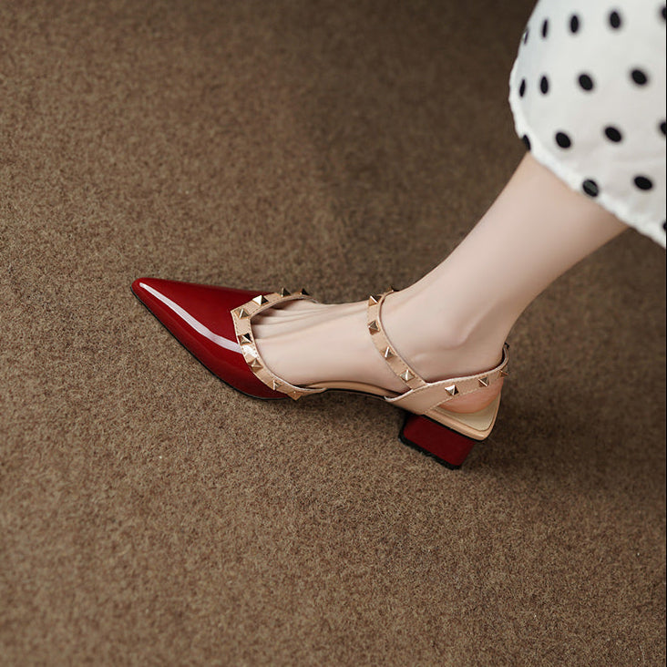 Celestine Studded Strap Heels (Women)