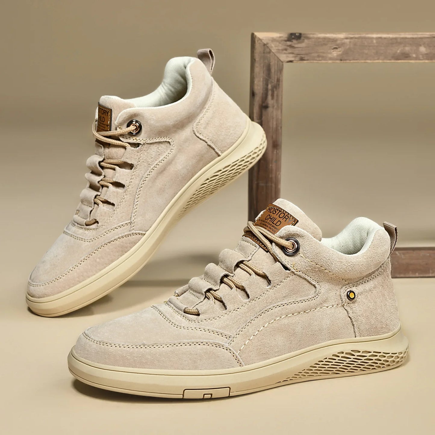 BELLAZIO GENUINE LEATHER SNEAKERS - MEN’S CASUAL OUTDOOR SHOES