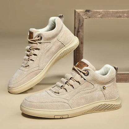 BELLAZIO GENUINE LEATHER SNEAKERS - MEN’S CASUAL OUTDOOR SHOES