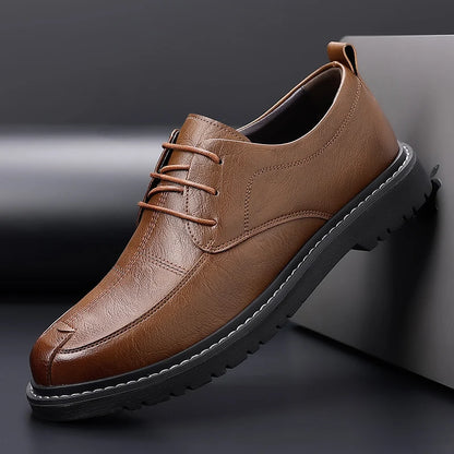 ARVINGTON SHOES - MEN’S GENUINE LEATHER DERBY BUSINESS SHOES