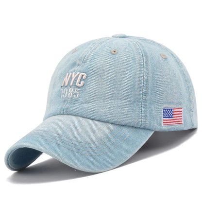 Classic Denim Heritage Hat - Vintage Cotton Baseball Cap