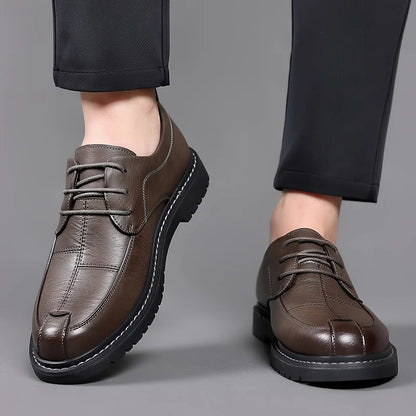 ARVINGTON SHOES - MEN’S GENUINE LEATHER DERBY BUSINESS SHOES