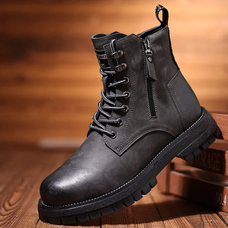 RAVENRIDGE BOOTS - MEN’S GENUINE LEATHER HIGH-TOP OUTDOOR BOOTS