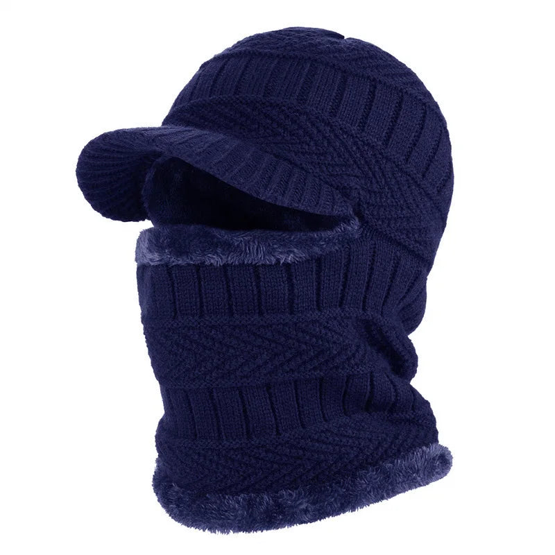 Frostguard Full-Cover Beanie - Plush-Lined Winter Face Cover Hat