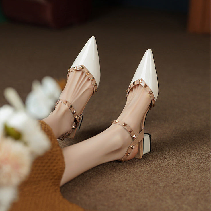 Celestine Studded Strap Heels (Women)