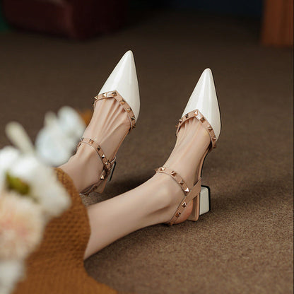 Celestine Studded Strap Heels (Women)