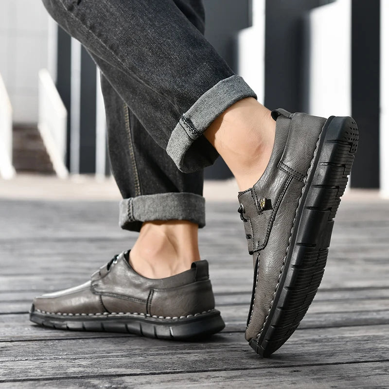 MASERNO GENUINE LEATHER MEN’S CASUAL LOAFERS