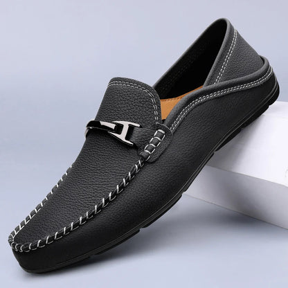 SALVATORE LOAFERS - MEN’S GENUINE LEATHER SLIP-ON SHOES