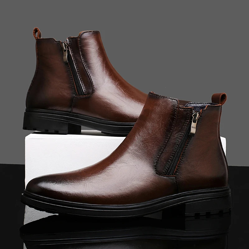 VALERIO BOOTS - MEN’S GENUINE LEATHER CHELSEA BOOTS
