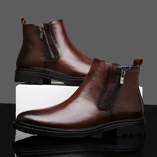 VALERIO BOOTS - MEN’S GENUINE LEATHER CHELSEA BOOTS