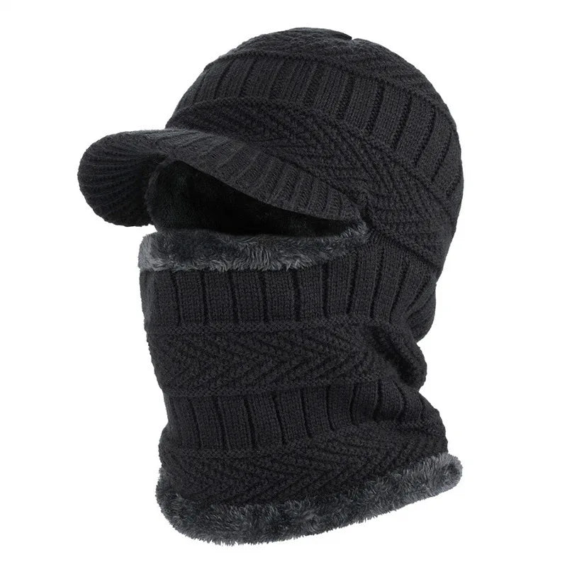 Frostguard Full-Cover Beanie - Plush-Lined Winter Face Cover Hat