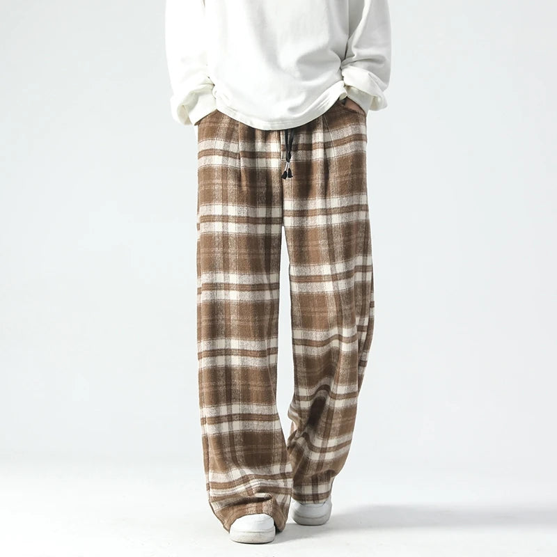 NORDEN PLAID LOUNGE PANTS - MEN’S COZY FLANNEL PANTS WITH RELAXED FIT
