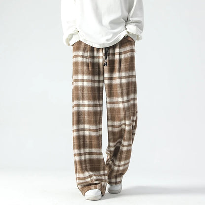 NORDEN PLAID LOUNGE PANTS - MEN’S COZY FLANNEL PANTS WITH RELAXED FIT
