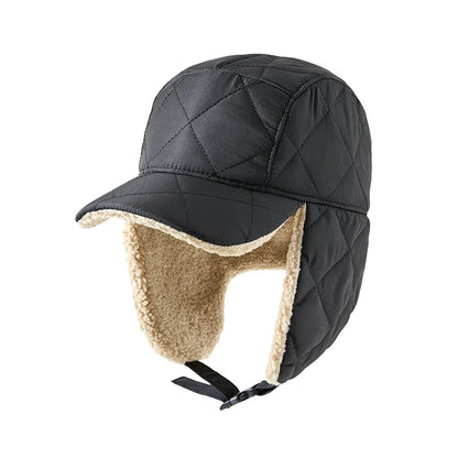 Glaciora Quilted Winter Earflap Bomber Hat
