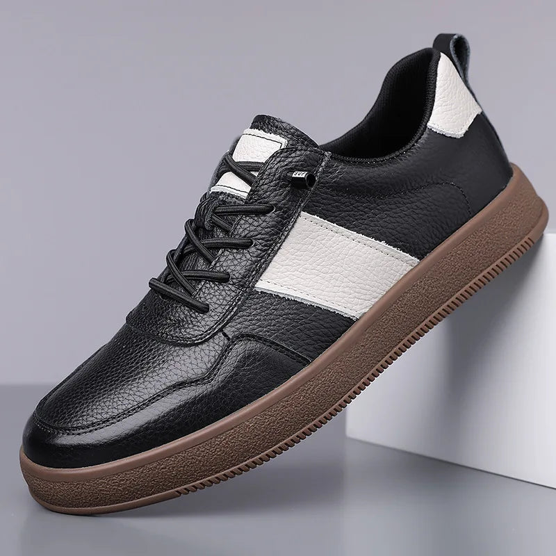 TREVANO SNEAKERS - MEN’S GENUINE LEATHER CASUAL SHOES