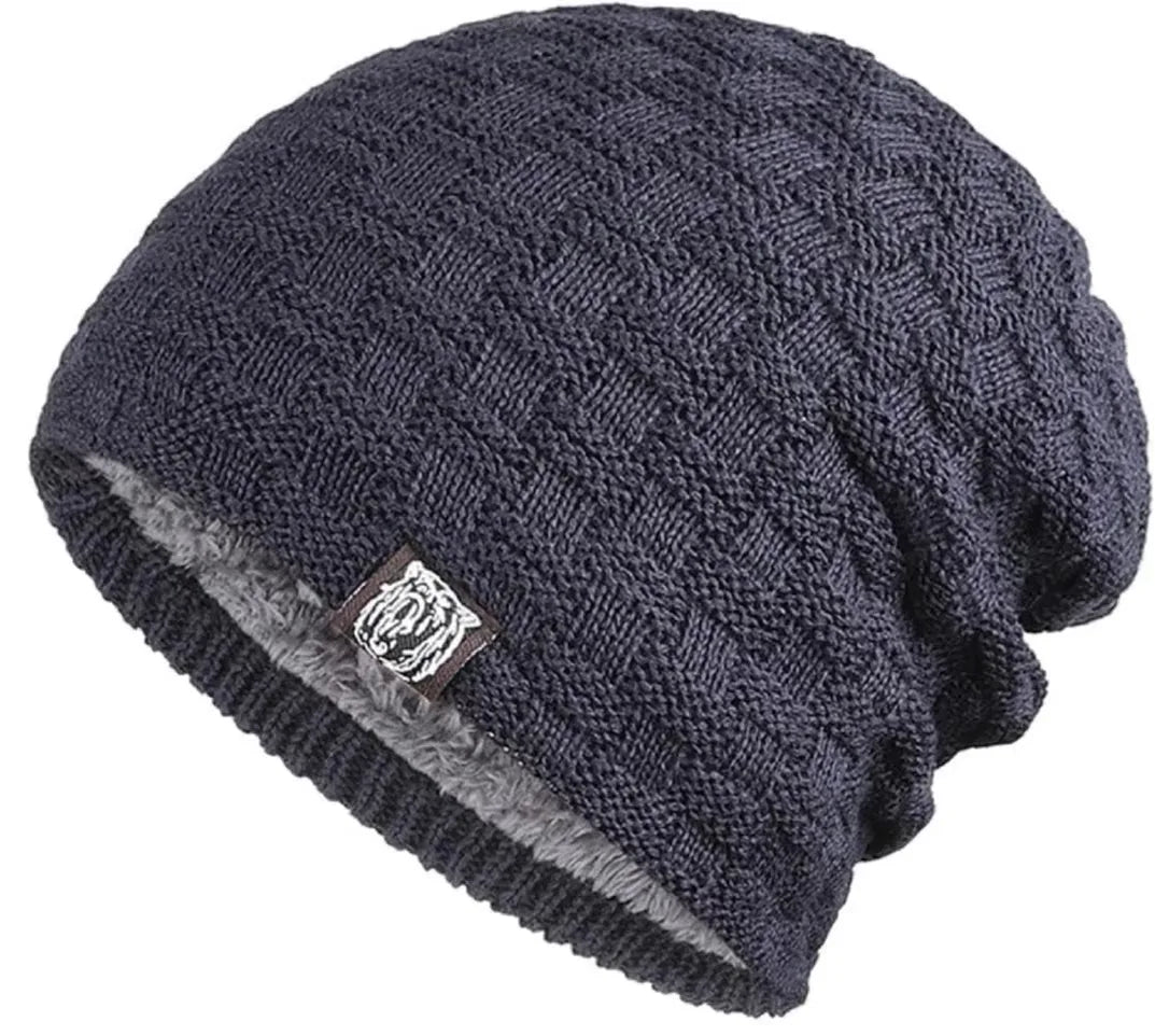 GLACIERWEAVE WINTER BEANIE - PLUSH-LINED COLD WEATHER KNIT HAT