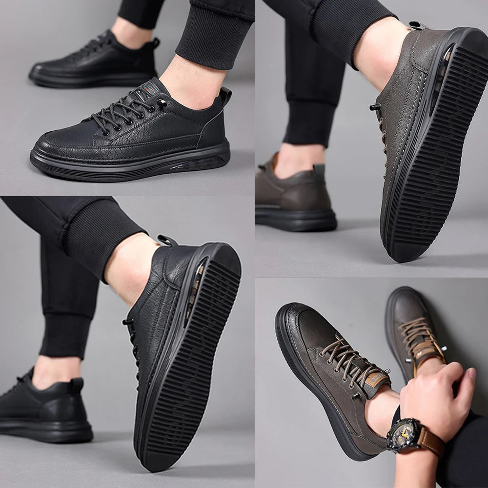 CORVANO SNEAKERS - MEN’S GENUINE LEATHER SHOES