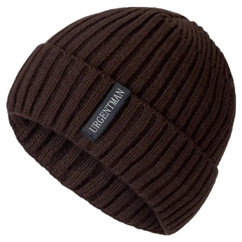 Urgentman Nordpeak Knit Beanie - Plush Lined Winter Hat