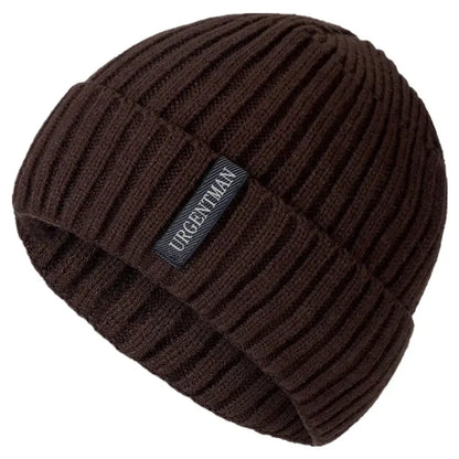 Urgentman Nordpeak Knit Beanie - Plush Lined Winter Hat