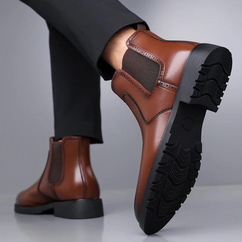 CASTELLO CHELSEA BOOTS - MEN’S CLASSIC LEATHER ANKLE BOOTS