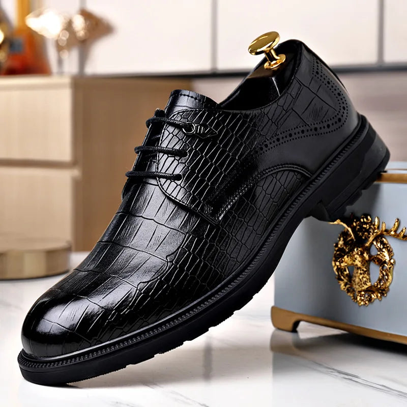 MALVERN SHOES - MEN’S GENUINE LEATHER FORMAL DRESS SHOES