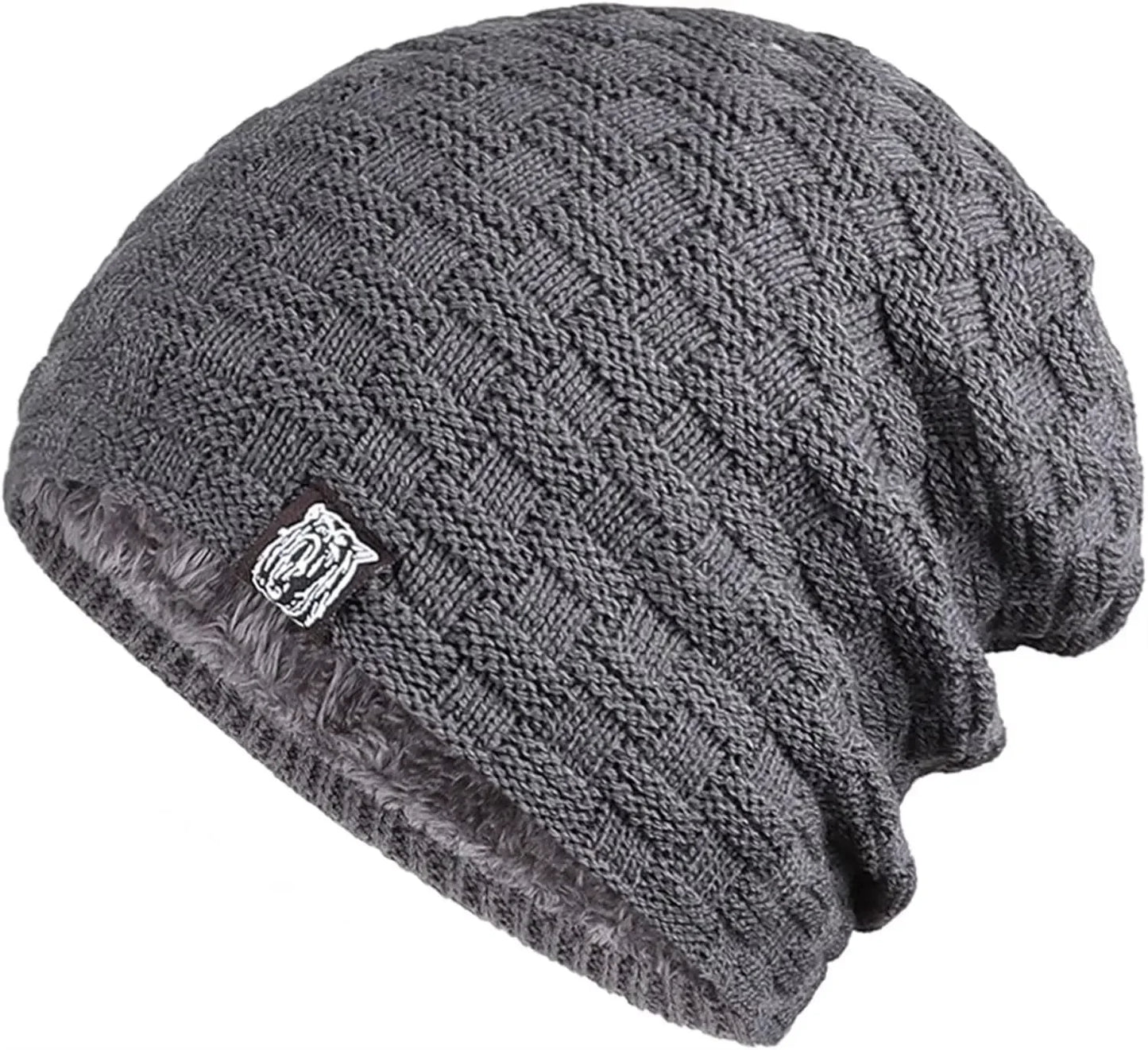 GLACIERWEAVE WINTER BEANIE - PLUSH-LINED COLD WEATHER KNIT HAT