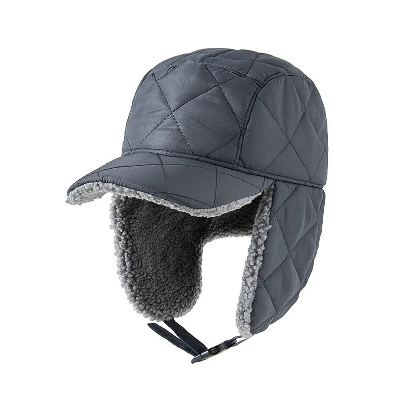 Glaciora Quilted Winter Earflap Bomber Hat